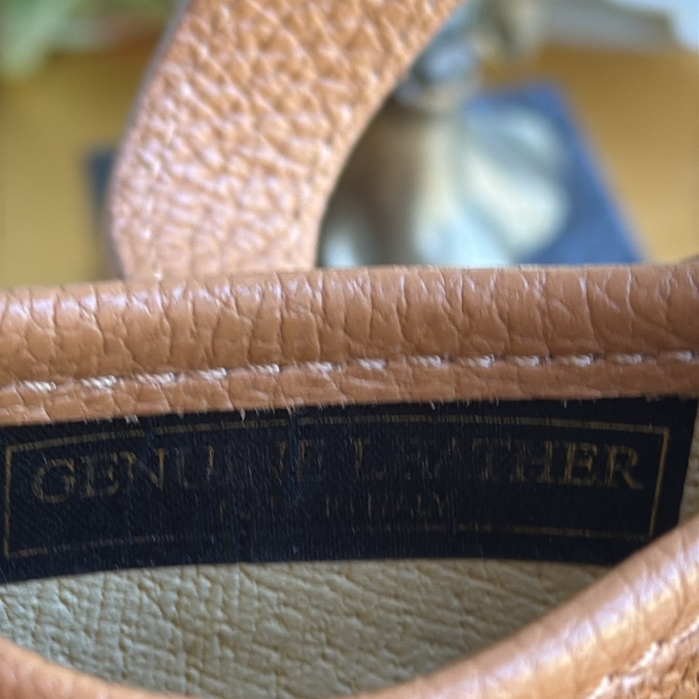 NWOT! Raffinato Borsetta Crossbody in Caramel Pebbled Leather - Picture 11 of 12